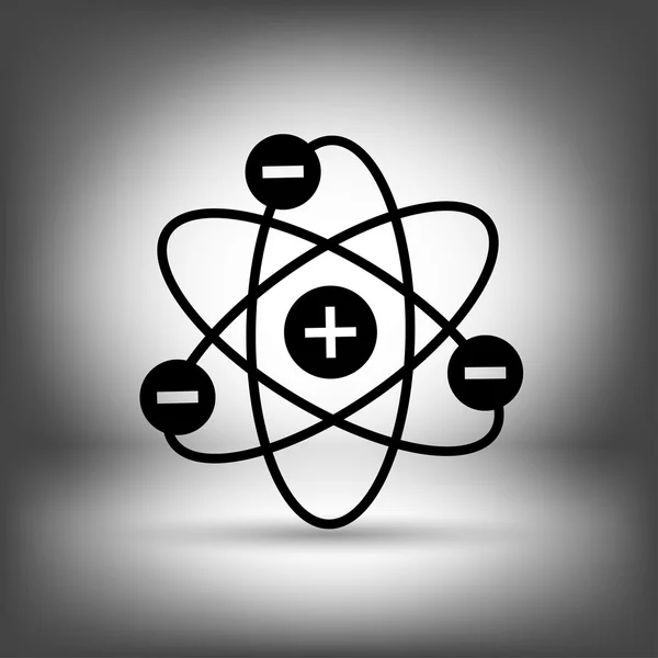 Пиктограф иконы атома — стоковый вектор