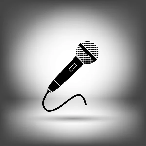 Icône du microphone iilustration — Image vectorielle