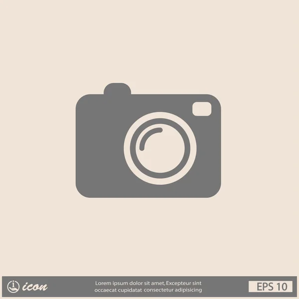 Pictograph van camera-icoontje — Stockvector