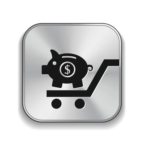 Pictograph van moneybox pictogram — Stockvector