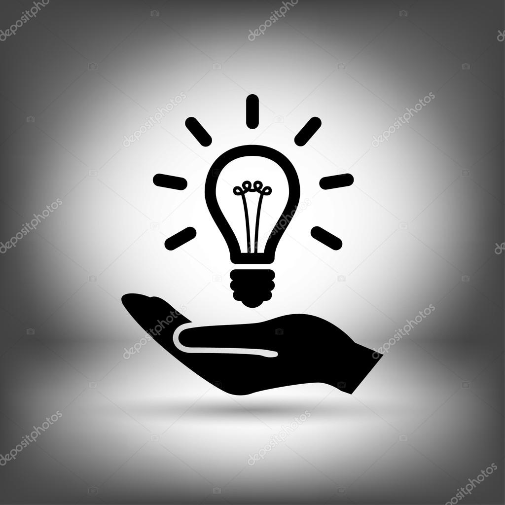 Pictograph of light bulb icon