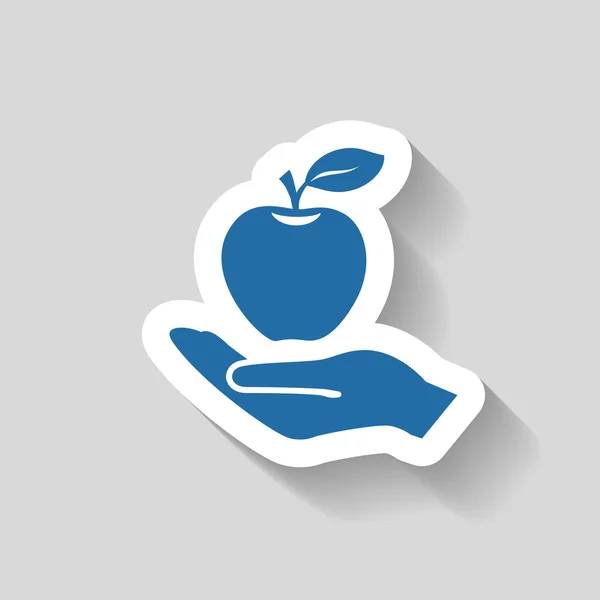 Pictografía del icono de la manzana — Vector de stock