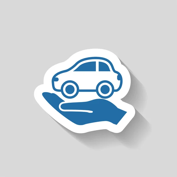 Pictograph of car icon — Stock Vector