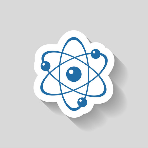 Pictograph of atom icon