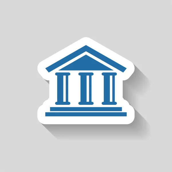 Pictograph van bank pictogram — Stockvector