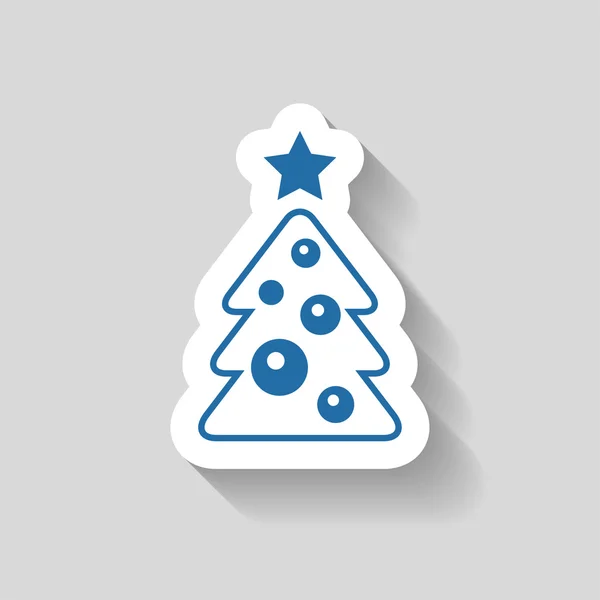 Pictograph van kerstboom — Stockvector