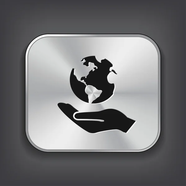Pictograph of globe icon — Stock Vector