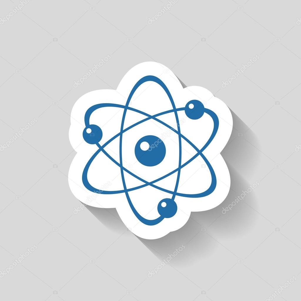 Pictograph of atom icon