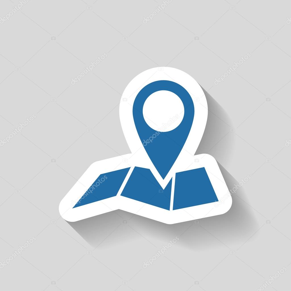 Pin on the map icon