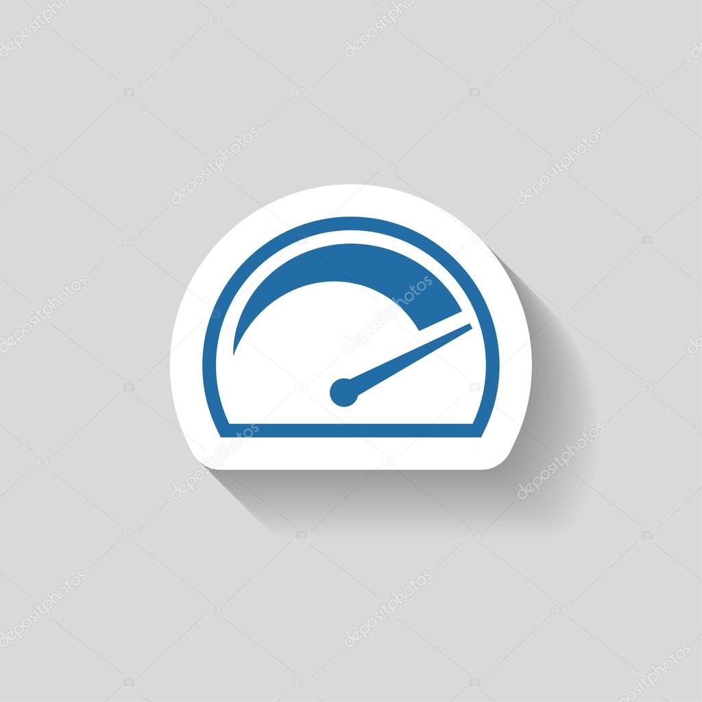 Pictograph of speedometer icon