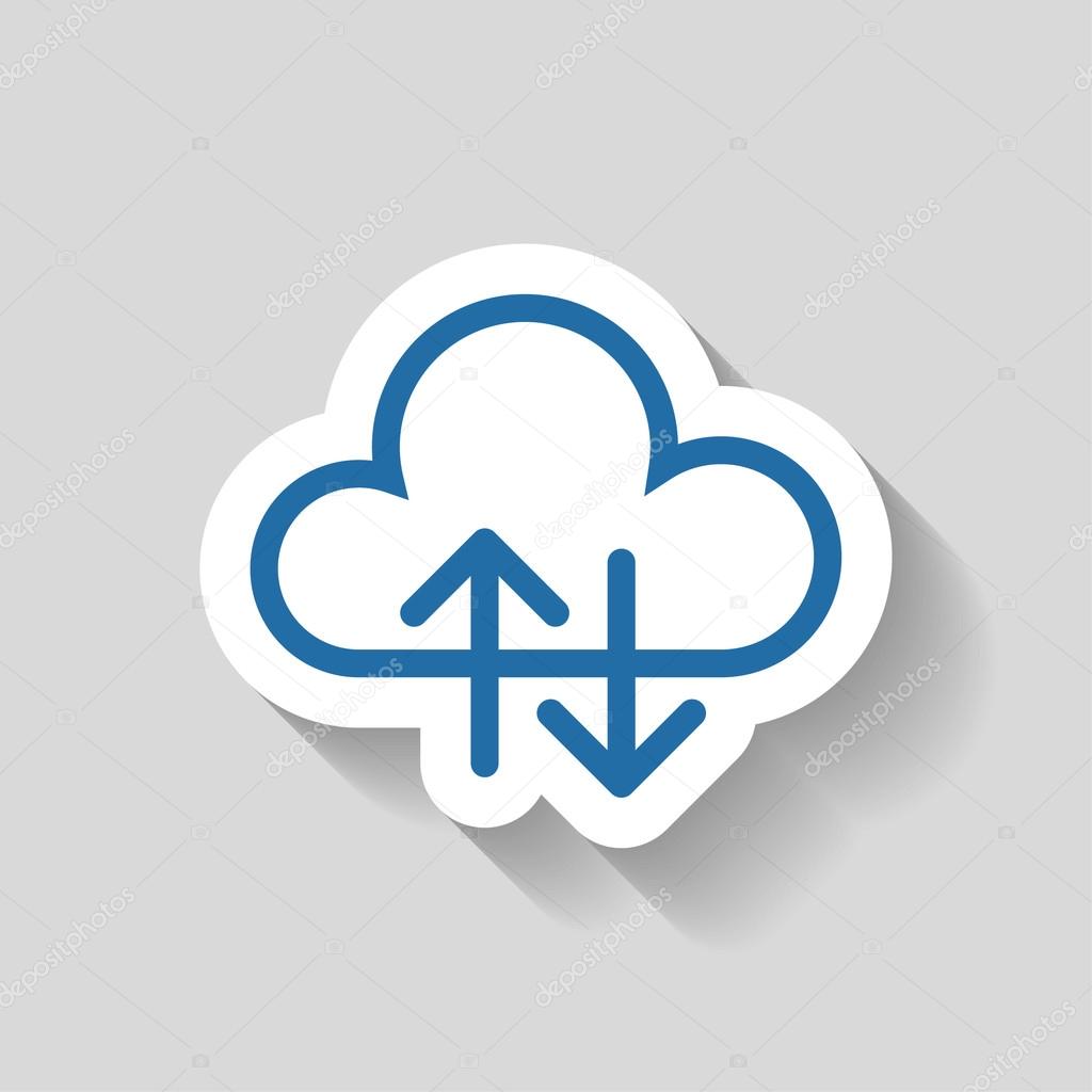 Pictograph of cloud icon