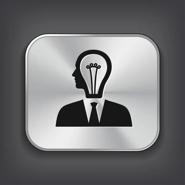 Ícone conceito lâmpada — Vetor de Stock