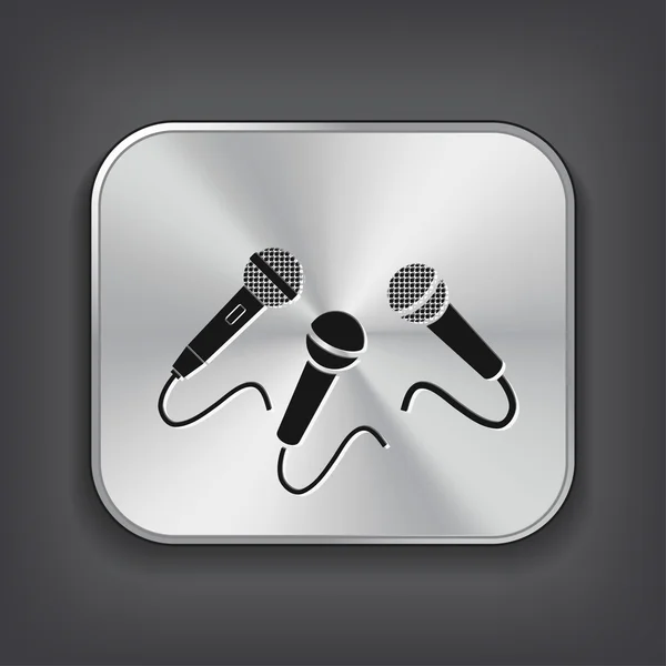 Mikrofony ikona ilustracja — Wektor stockowy
