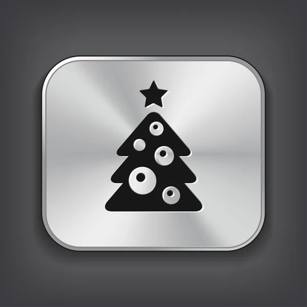 Pictografía del icono del árbol de Navidad — Vector de stock