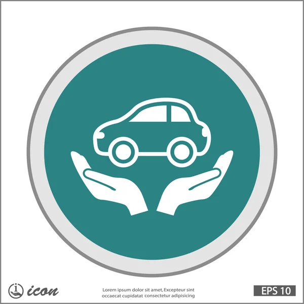 Pictograph van auto-pictogram — Stockvector