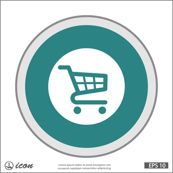 Icono del carrito de compras — Vector de stock