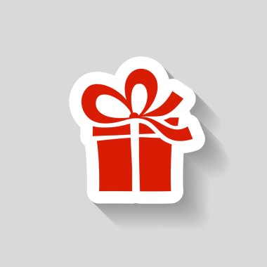 Pictograph of gift icon clipart