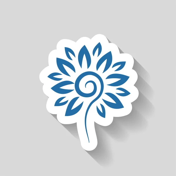 Pictografía del icono de la flor — Vector de stock