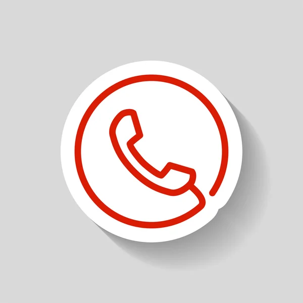 Pictograph of phone  icon — Stock Vector