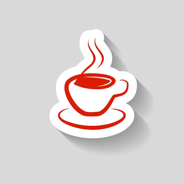 Pictograph van cup pictogram — Stockvector