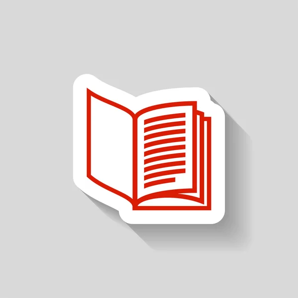 Pictografía del icono del libro — Vector de stock