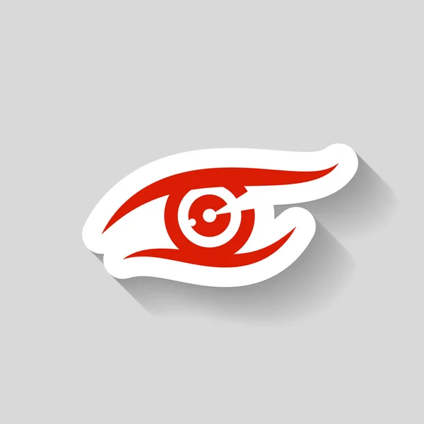 Pictograph of eye icon — Stock Vector