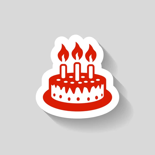 Pictograph of cake icon — Stock Vector