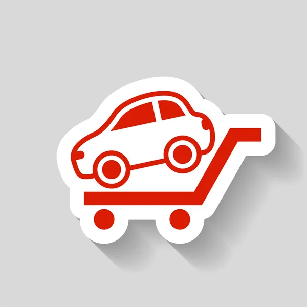 Pictografía del icono del coche — Vector de stock