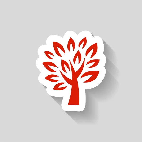 Pictografía del icono del árbol — Vector de stock