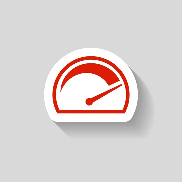 Pictograph of speedometer icon — Stock Vector