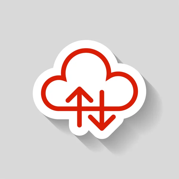 Pictografía del icono de la nube — Vector de stock