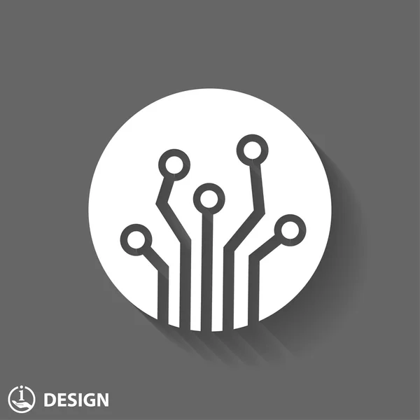 Circuit board icon — Stock Vector