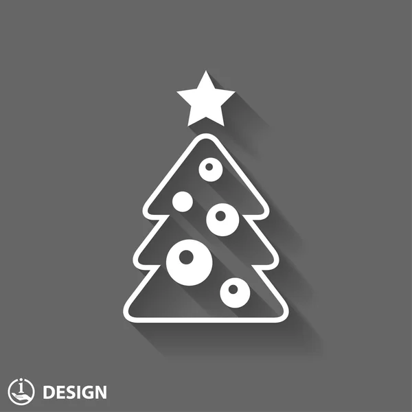 Christmas tree icon — Stock Vector