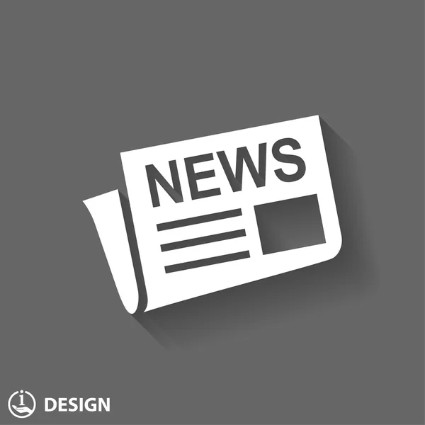 Diseño de icono de noticias — Vector de stock