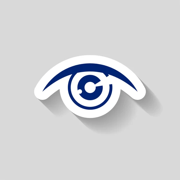 Pictograph of eye icon — Stock Vector