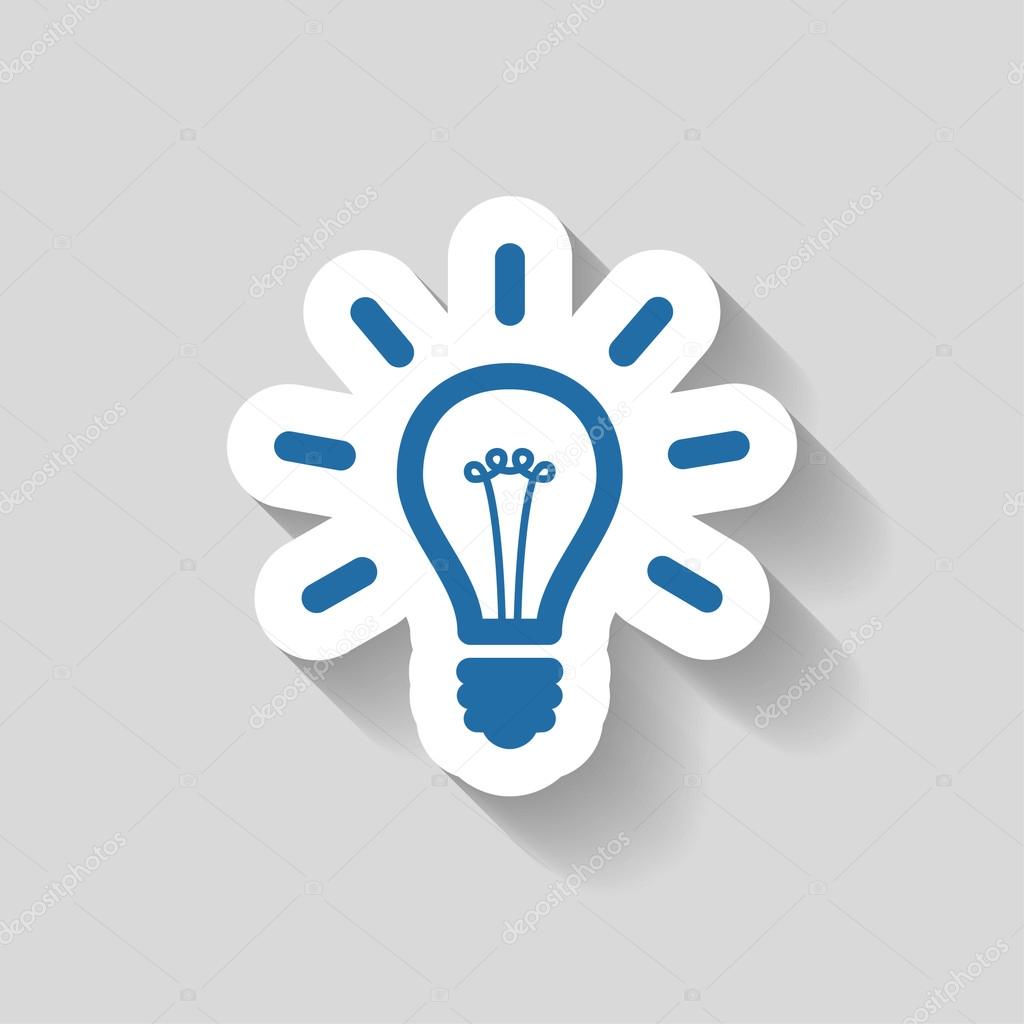 Pictograph of light bulb icon