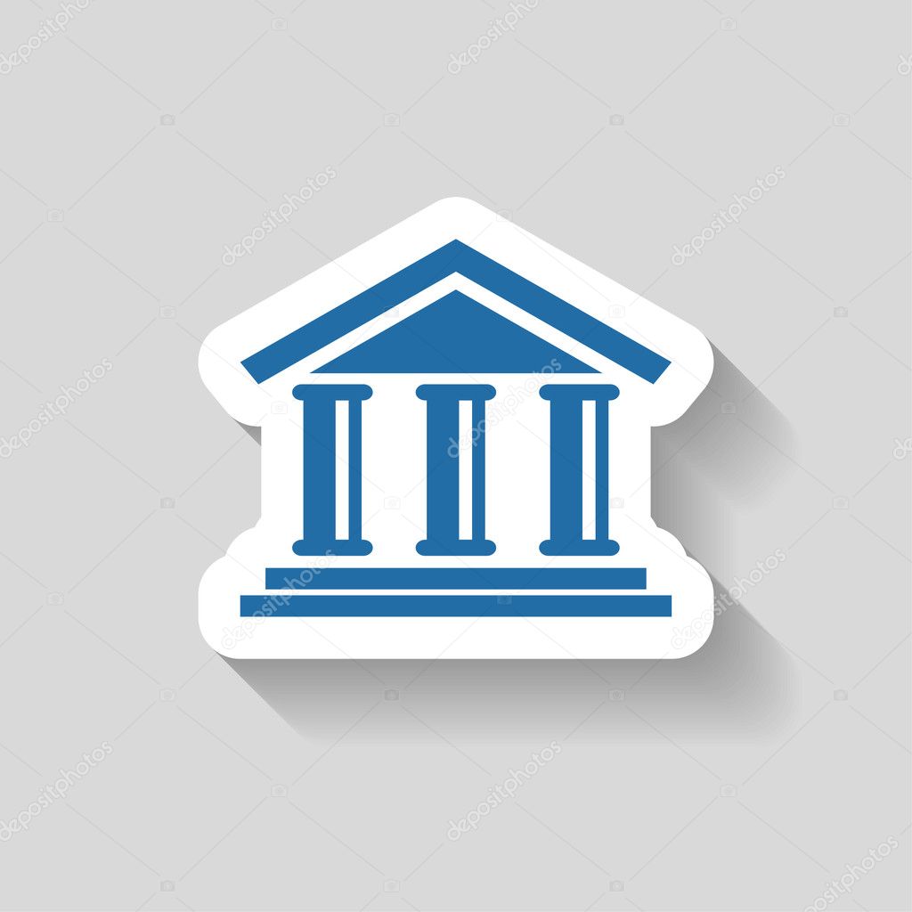 Pictograph of bank icon