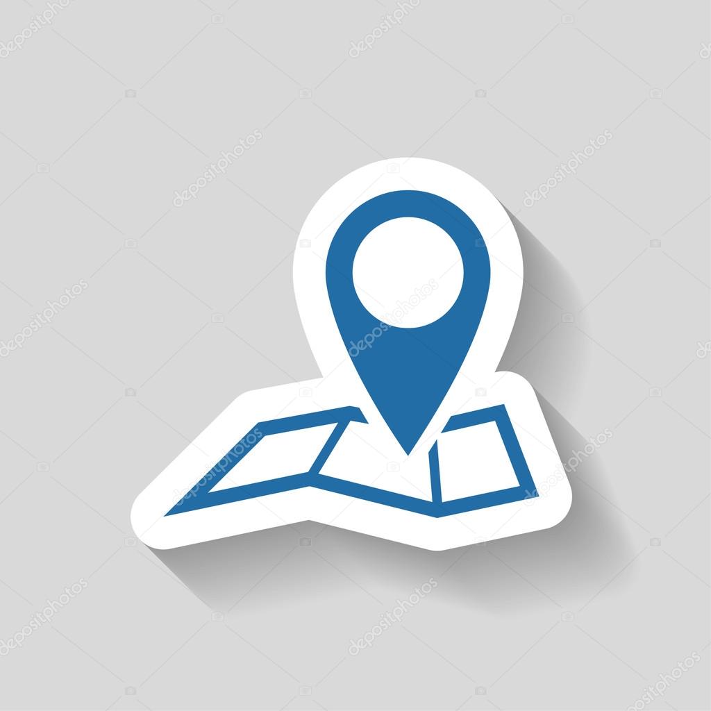 Pin on the map icon