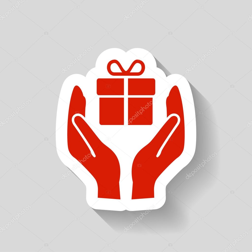 Pictograph of gift icon