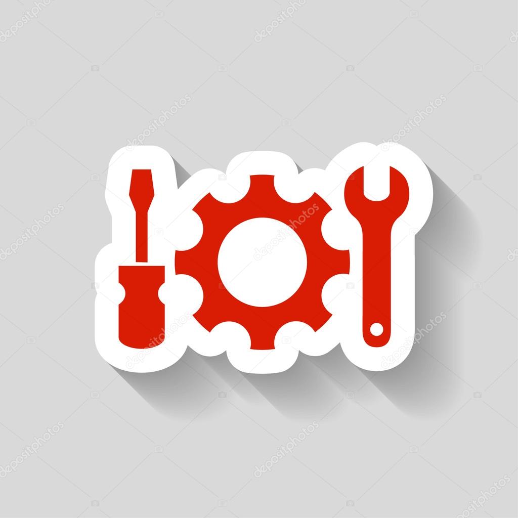 Pictograph of gear icon