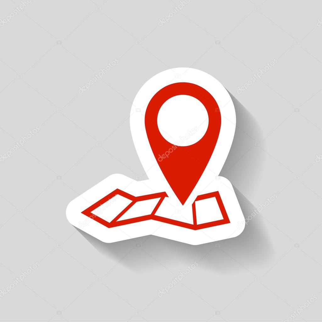 Pin on the map icon