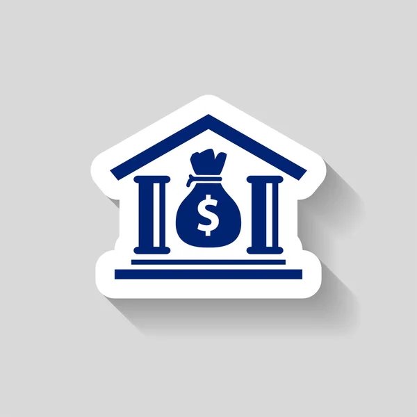 Pictograph of bank icon — Stock Vector