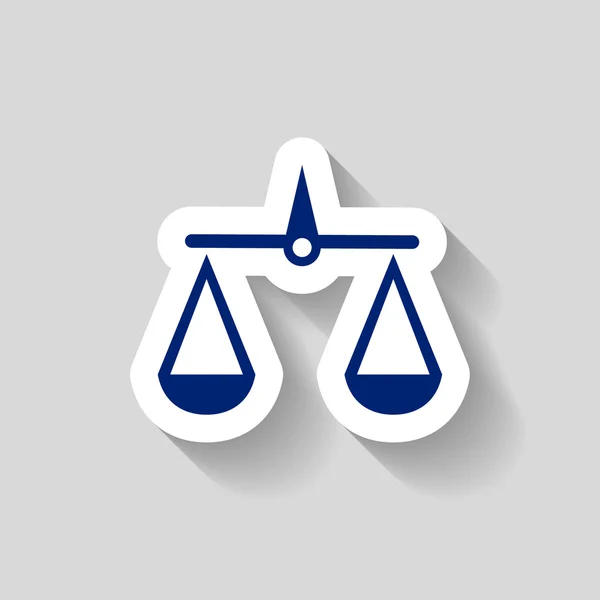 Pictograph van Justitie schalen — Stockvector