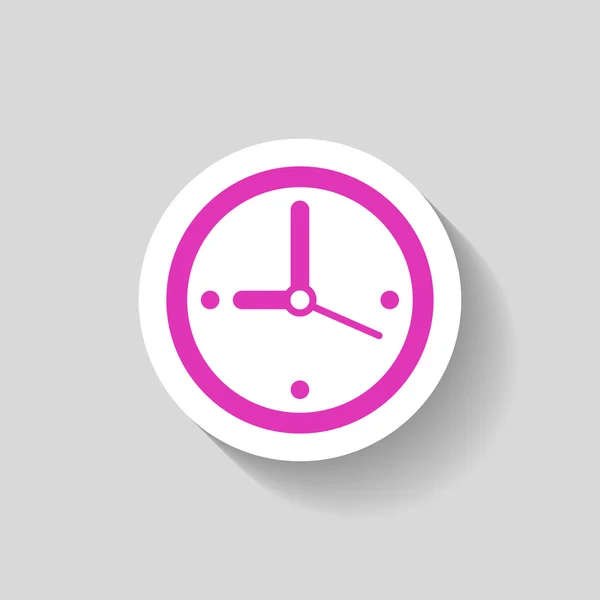 Pictograph of  clock icon — Stock Vector