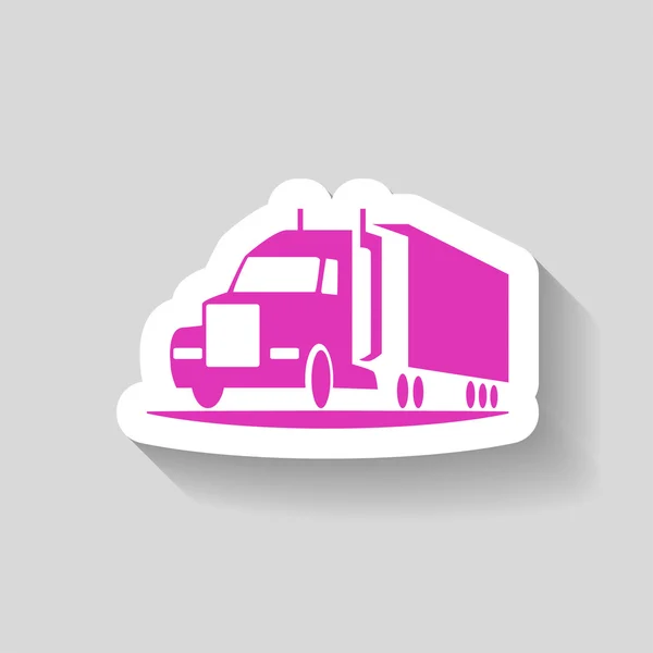 Pictograph of truck icon — Stock Vector