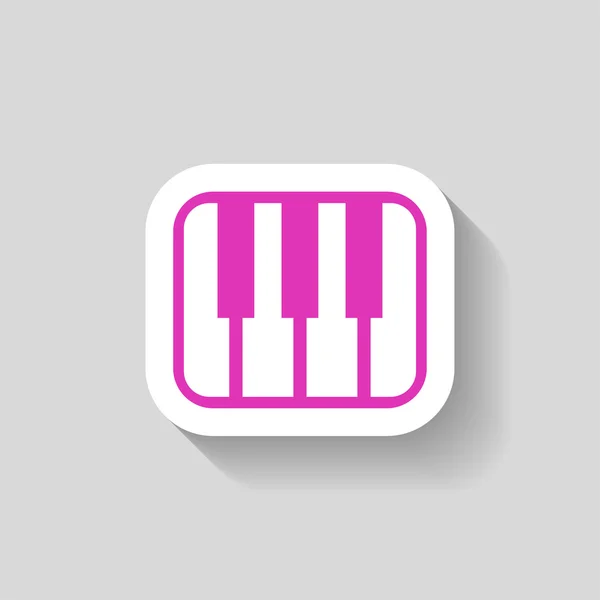 Pittogramma della tastiera musicale — Vettoriale Stock