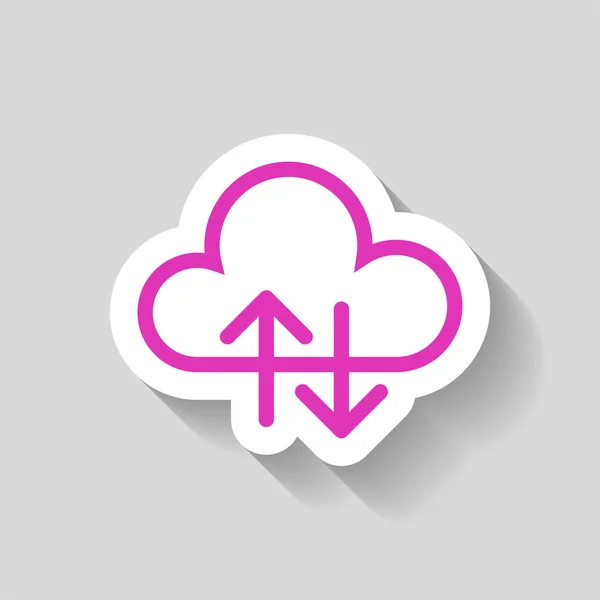 Pictografía del icono de la nube — Vector de stock