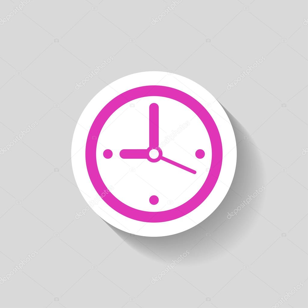 Pictograph of  clock icon