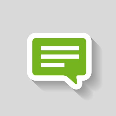 ileti veya sohbet simgesi