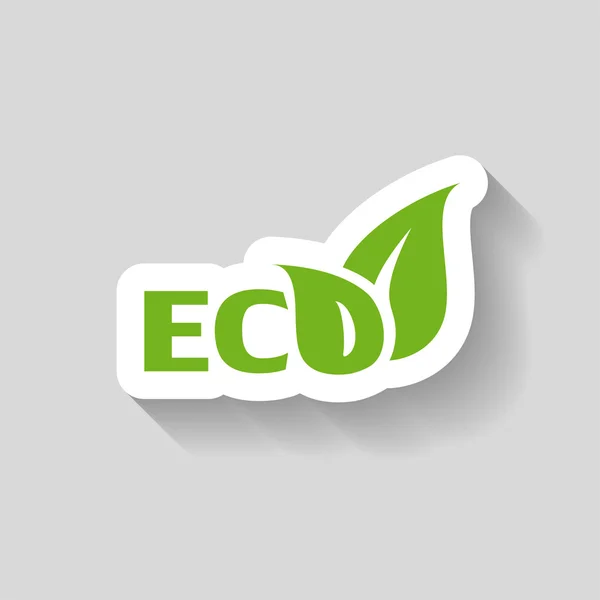 Pictograph of eco icon — Stock Vector